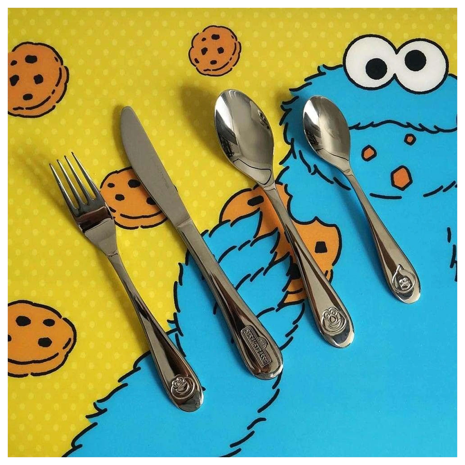 Sesame Street Kinder Besteck Set Friends Produktfoto