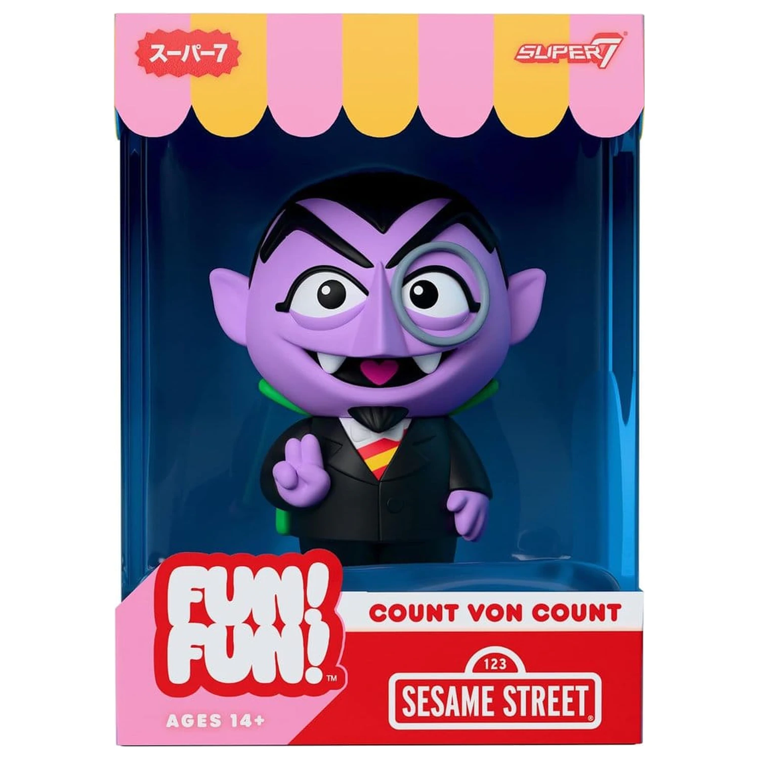 Sesame Street Fun! Fun! Vinyl Figur Welle 01 - Count von Count 18 cm Produktfoto