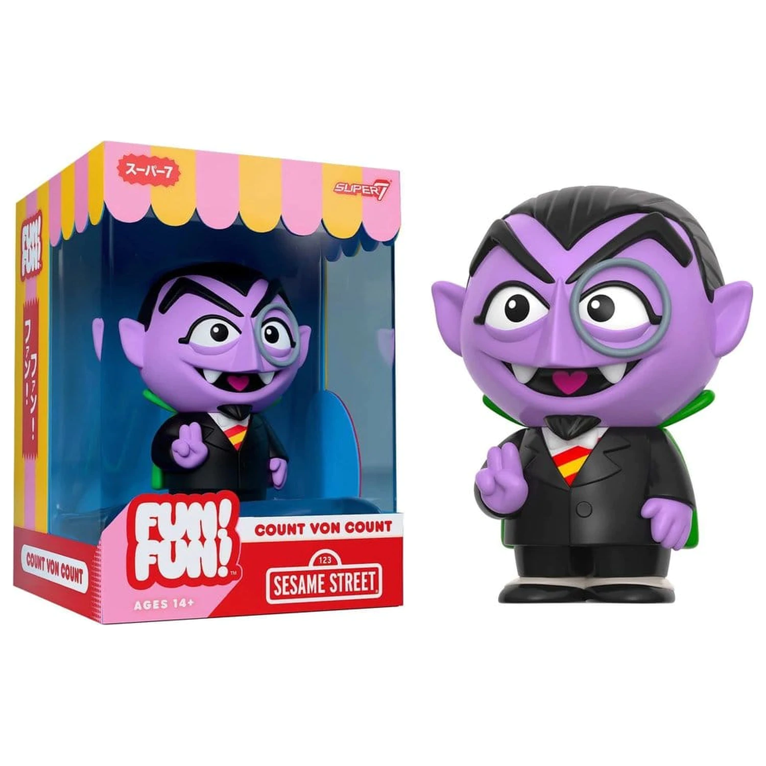Sesame Street Fun! Fun! Vinyl Figur Welle 01 - Count von Count 18 cm Produktfoto