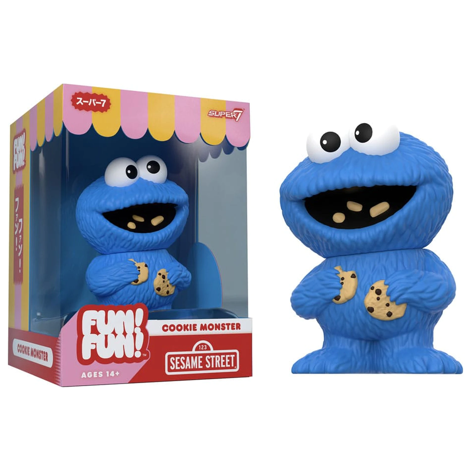 Sesame Street FUN! FUN! Vinyl Figur Welle 02 Cookie Monster 13 cm Produktfoto
