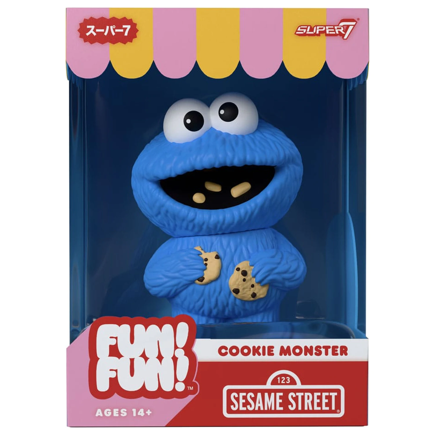 Sesame Street FUN! FUN! Vinyl Figur Welle 02 Cookie Monster 13 cm Produktfoto