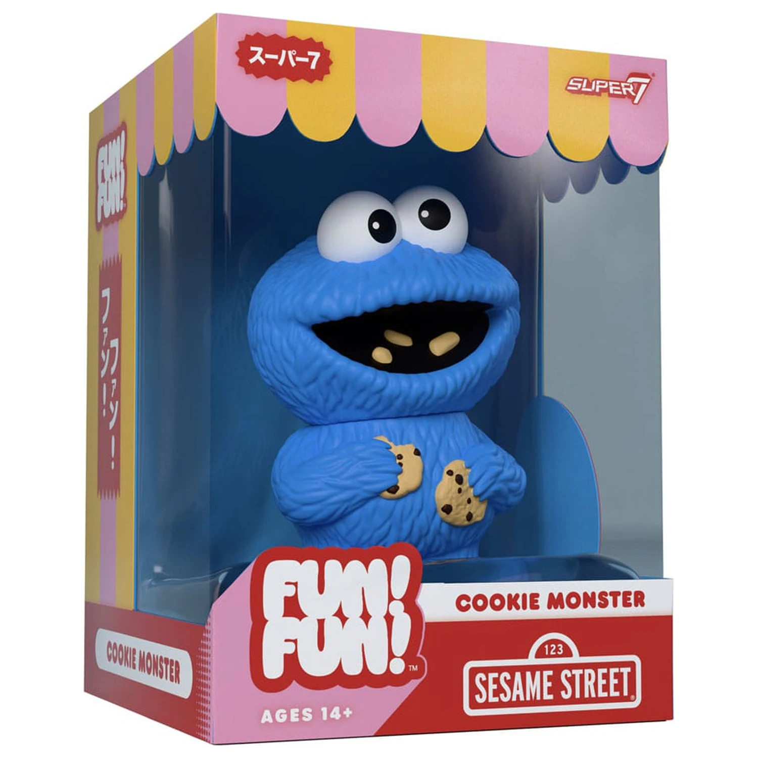 Sesame Street FUN! FUN! Vinyl Figur Welle 02 Cookie Monster 13 cm Produktfoto