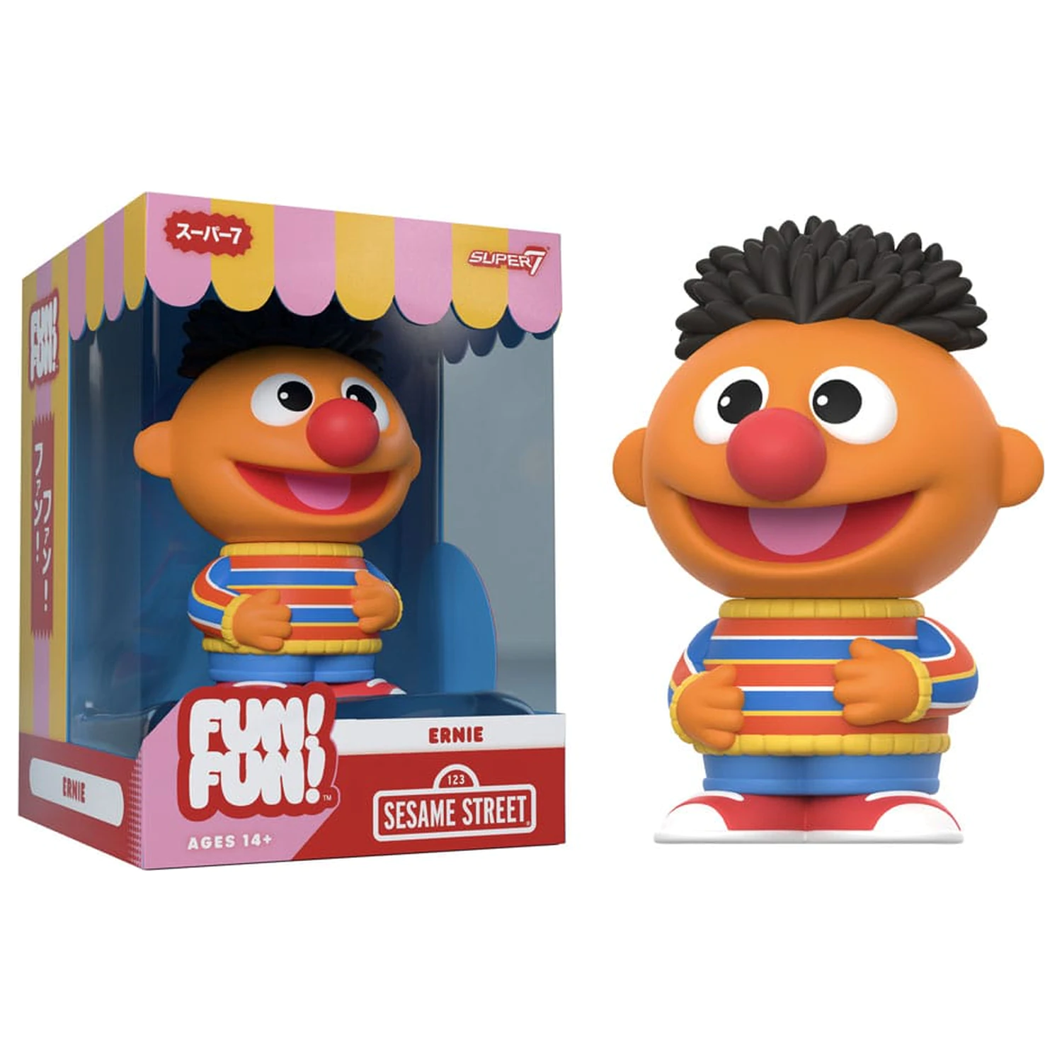 Sesame Street FUN! FUN! Vinyl Figur Welle 02 Ernie 13 cm Produktfoto