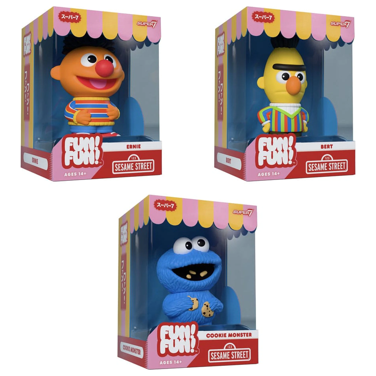 Sesame Street FUN! FUN! Vinyl Figur Welle 02 Ernie 13 cm Produktfoto