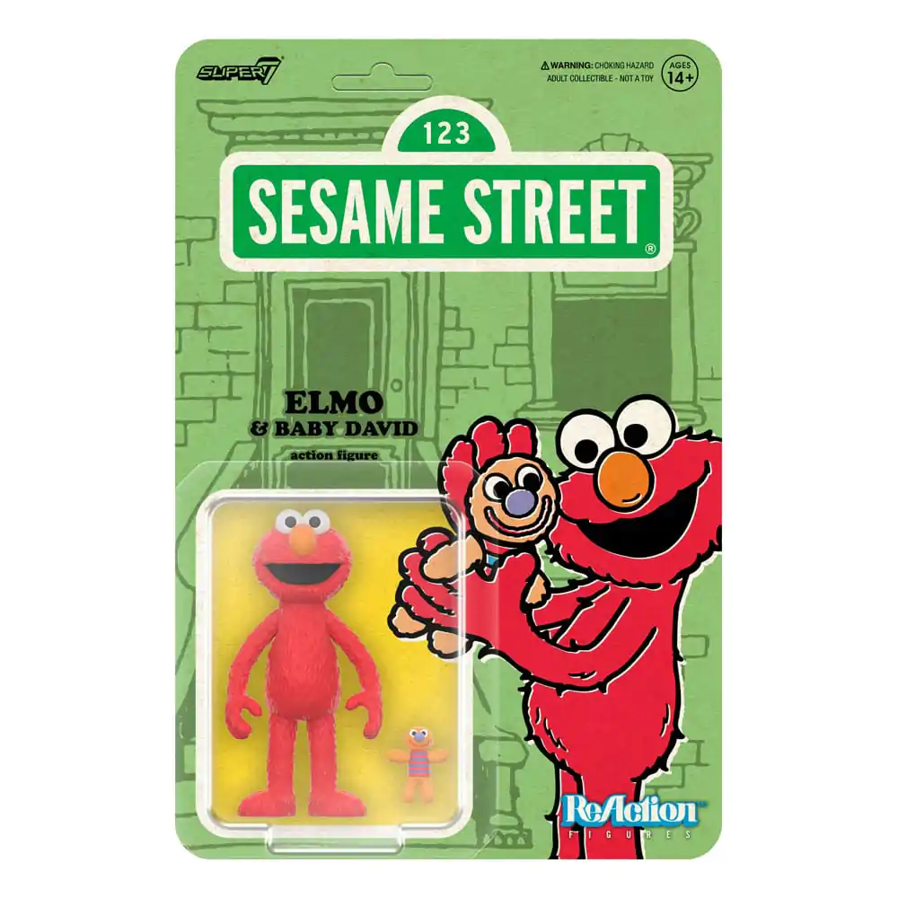 Sesame Street ReAction Action Figur Welle 04 Elmo & Baby David 10 cm Produktfoto