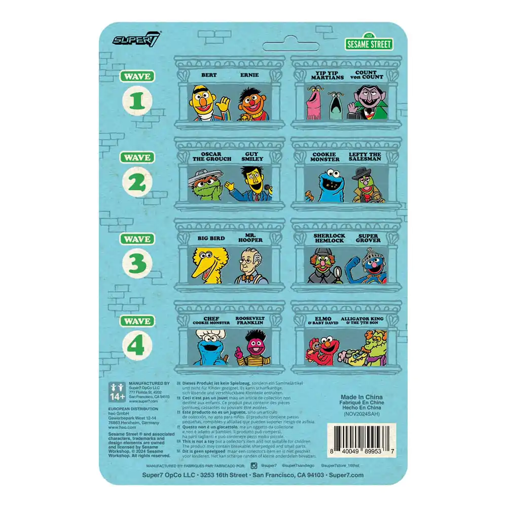 Sesame Street ReAction Action Figure Wave 04 Roosevelt Franklin 10 cmSesamstraße ReAction Action Figur Welle 04 Roosevelt Franklin 10 cm Produktfoto