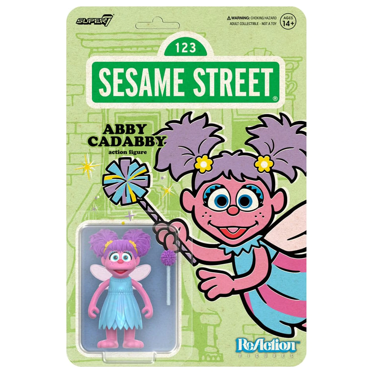 Sesame Street ReAction Actionfigur Wave 05 Abby Cadabby 10 cm Produktfoto