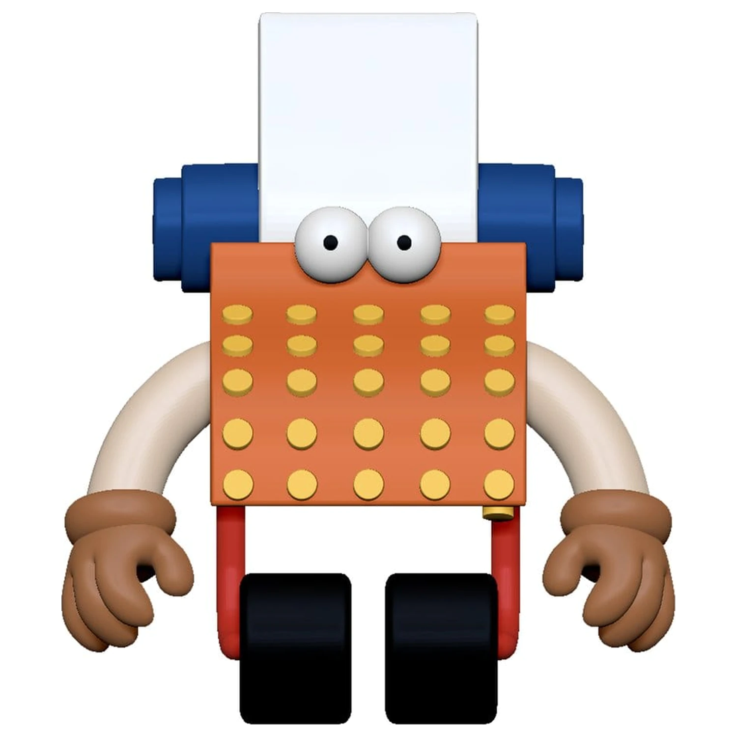 Sesame Street ReAction Action Figur Wave 06 Typewriter Guy 6 cm Produktfoto