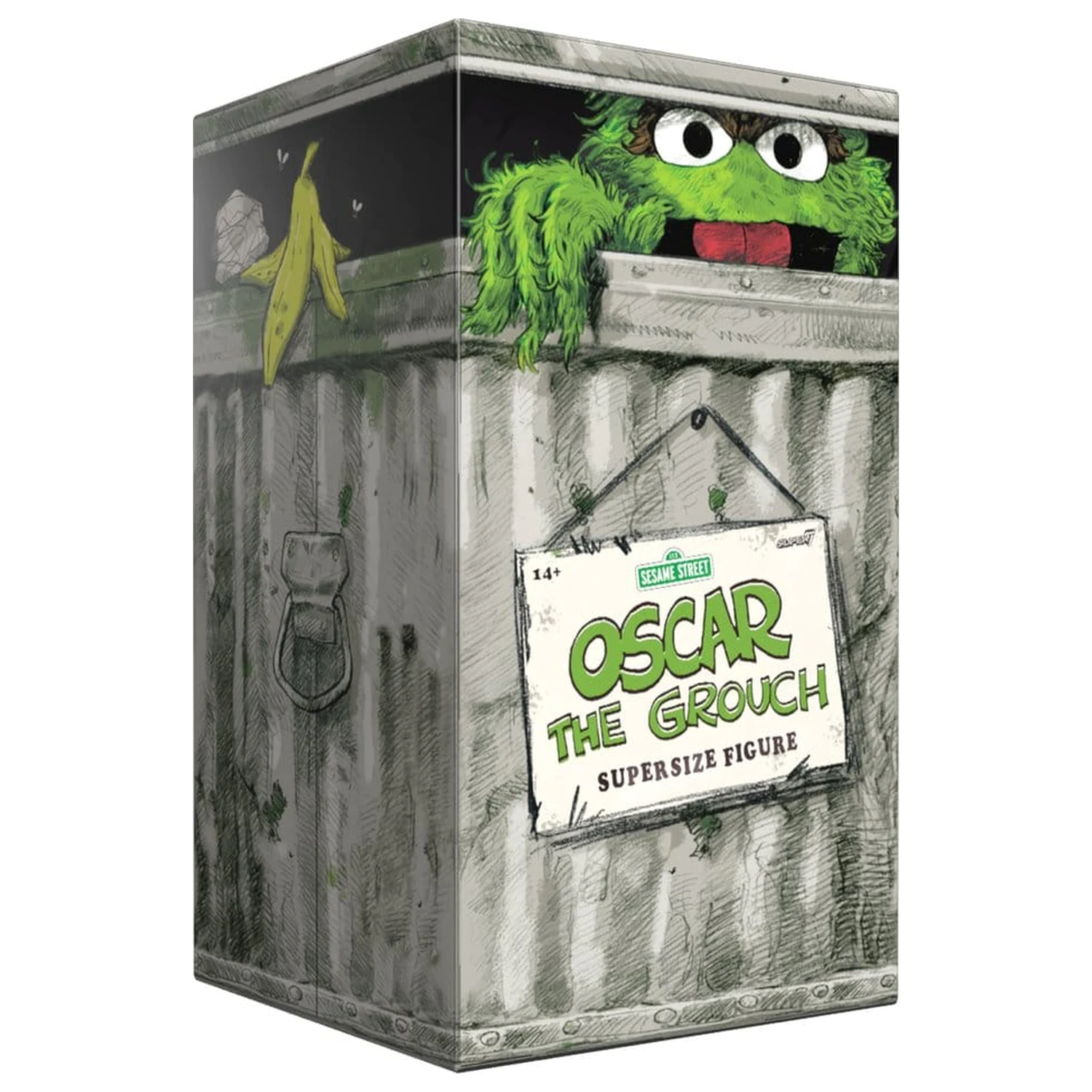 Sesame Street SuperSize Vinyl Figur Oscar The Grouch Produktfoto