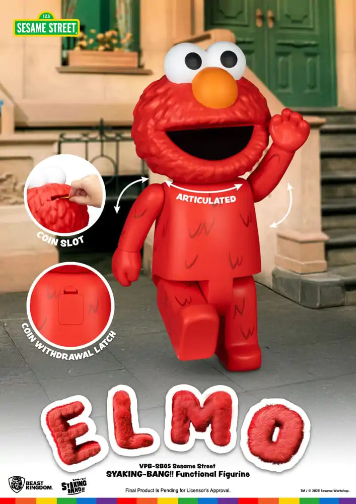 Sesame Street Syaking Bang Vinyl Sparschwein Elmo 47 cm Produktfoto