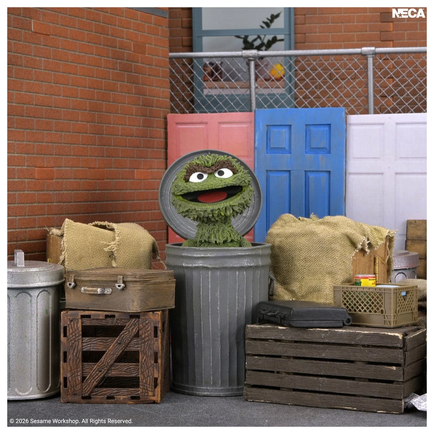 Sesame Street Ultimate Actionfigur Oscar the Grouch 18 cm Produktfoto