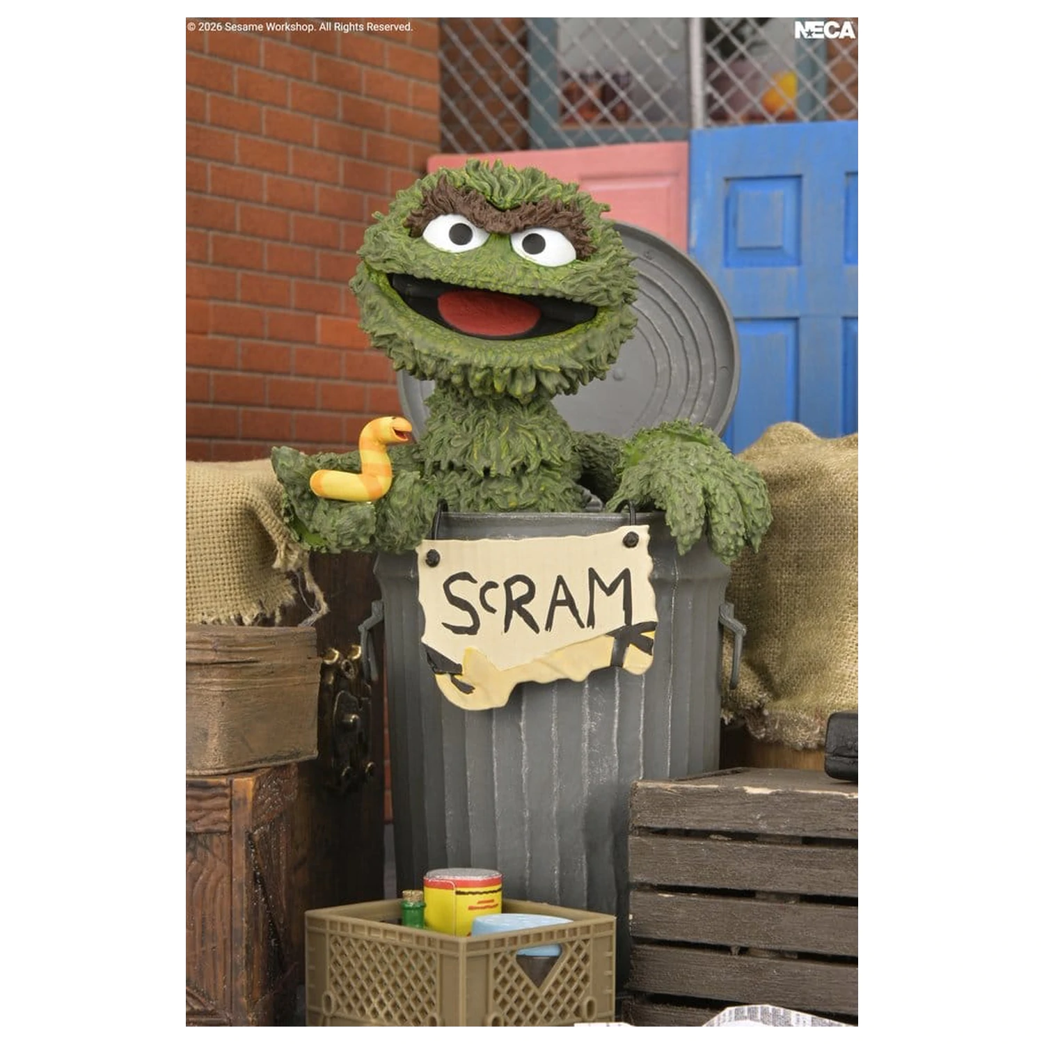 Sesame Street Ultimate Actionfigur Oscar the Grouch 18 cm Produktfoto