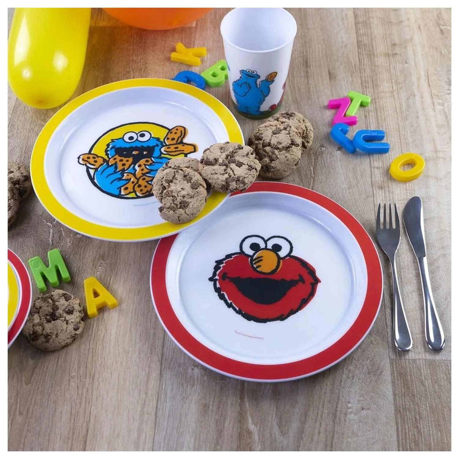 Sesame Street Teller Vintage Kids 2er-Pack 22 cm Produktfoto