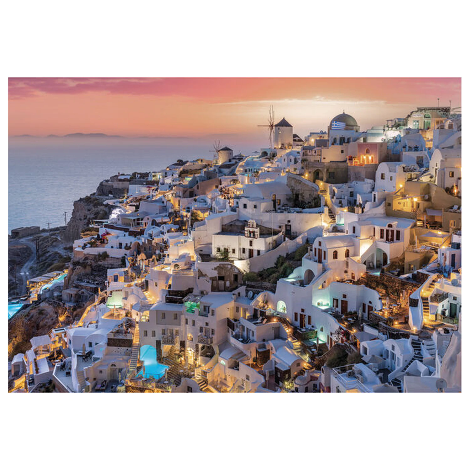 Shades of Santorini Puzzle 1000 Teile Produktfoto