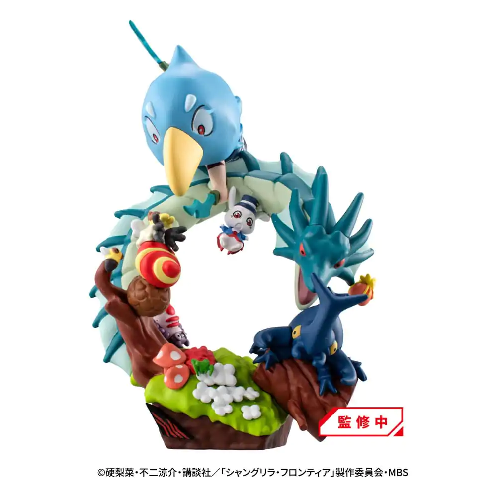 Shangri-La Frontier Petitrama EX Series Trading Figur 3-set Shangri-La Frontier vs Monster Diorama Collection set 11 cm termékfotó