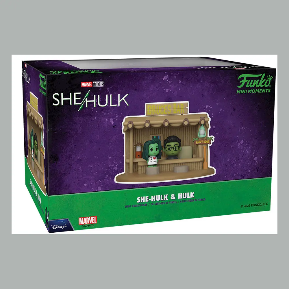 She-Hulk POP! Mini Moment Vinyl Figur Bar Scene 9 cm Produktfoto