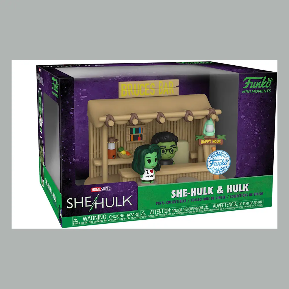 She-Hulk POP! Mini Moment Vinyl Figur Bar Scene 9 cm Produktfoto