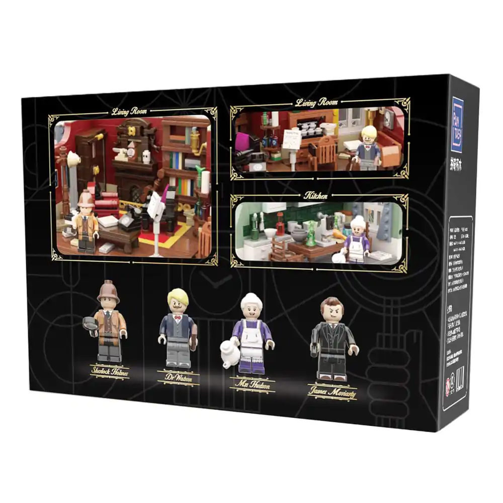 Sherlock Holmes Bauset Sherlock Holmes 221B baker.st 9 cm Produktfoto