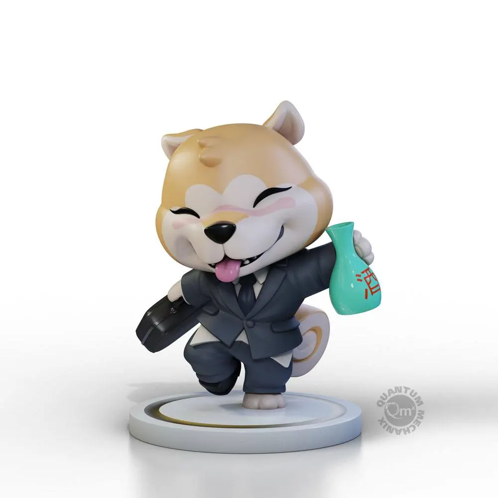 Shiba Inu Collection Qrew Art Premium Vinyl Figur Salaryman 10 cm Produktfoto