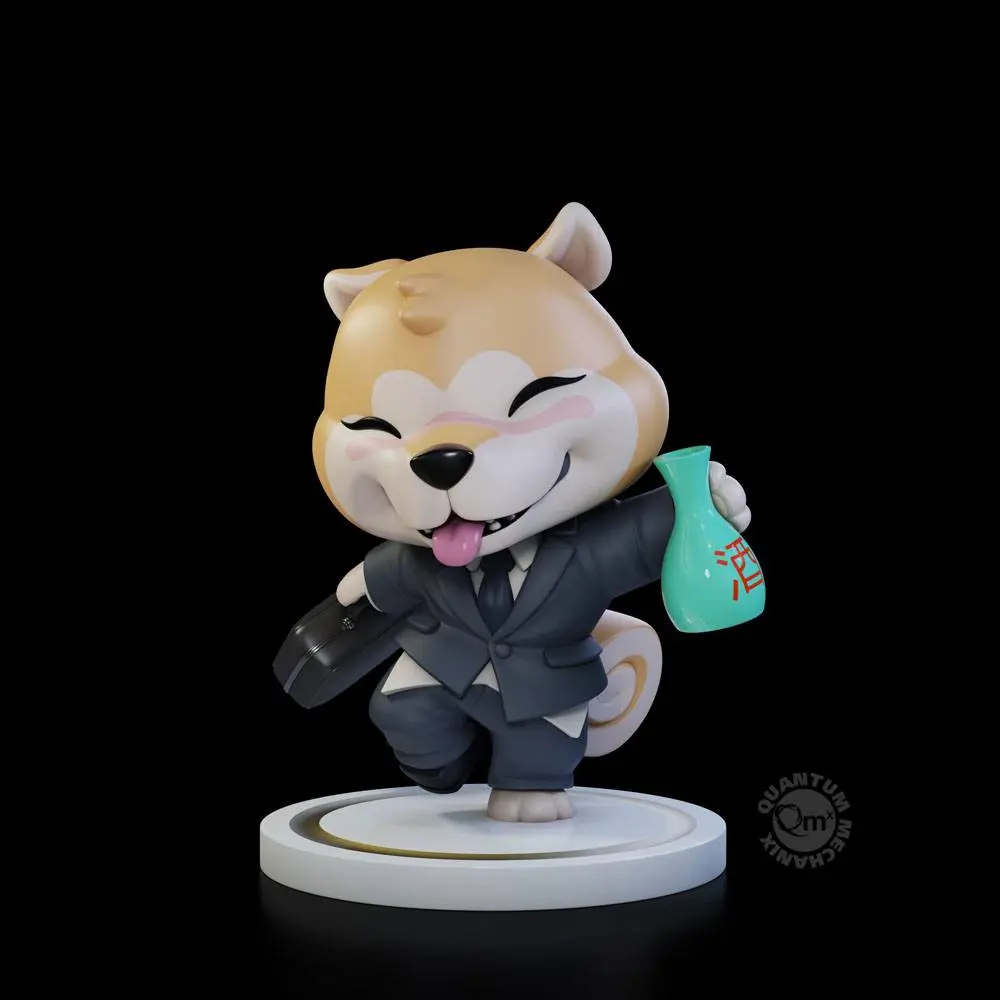 Shiba Inu Collection Qrew Art Premium Vinyl Figur Salaryman 10 cm Produktfoto