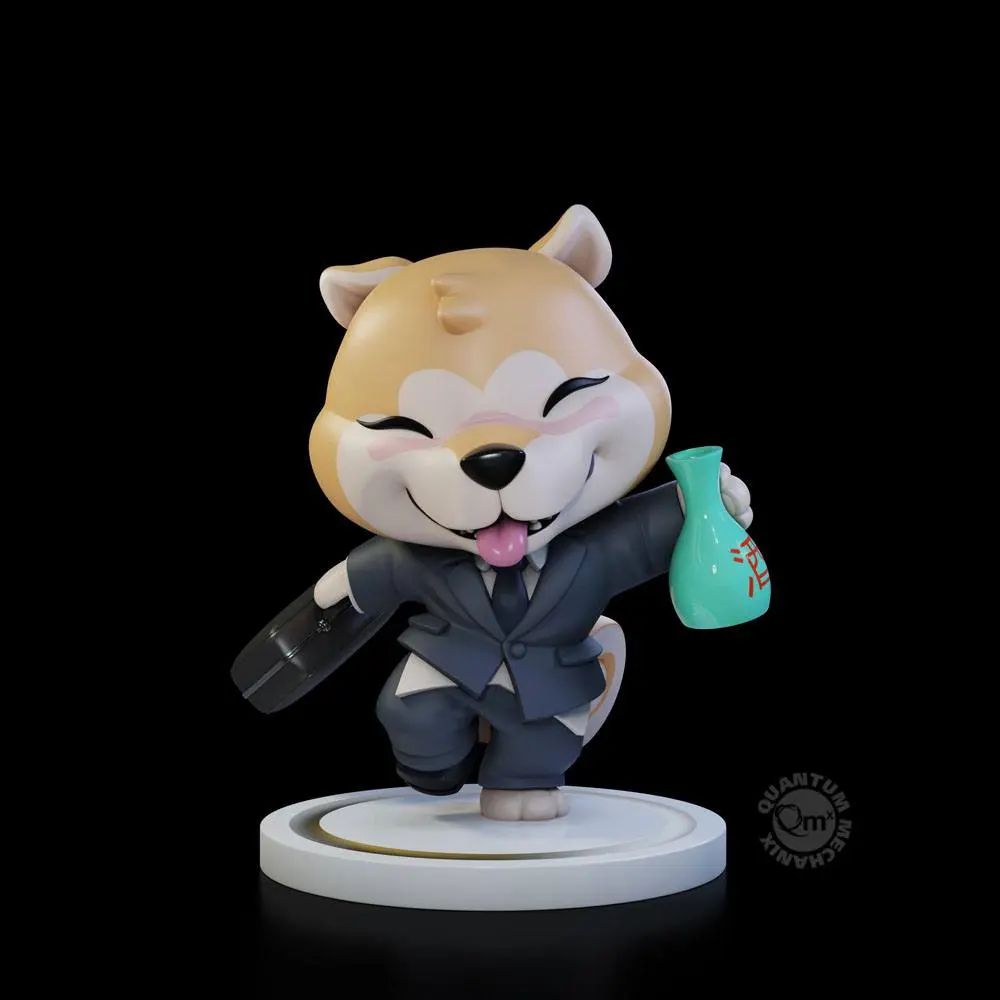 Shiba Inu Collection Qrew Art Premium Vinyl Figur Salaryman 10 cm Produktfoto