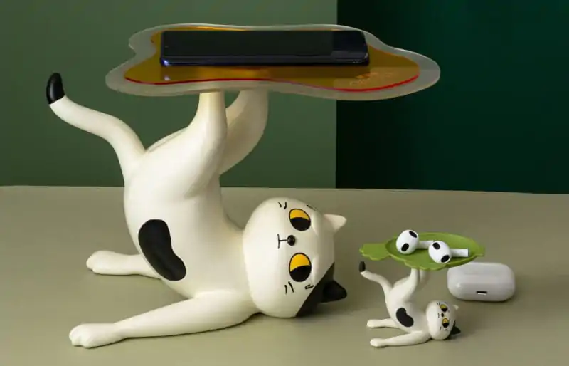 Shitaukeno Neko Figur Bicolor Cat 20 cm Produktfoto