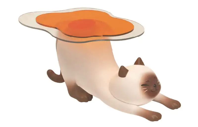 Shitaukeno Neko Figur Siamese Cat 20 cm Produktfoto
