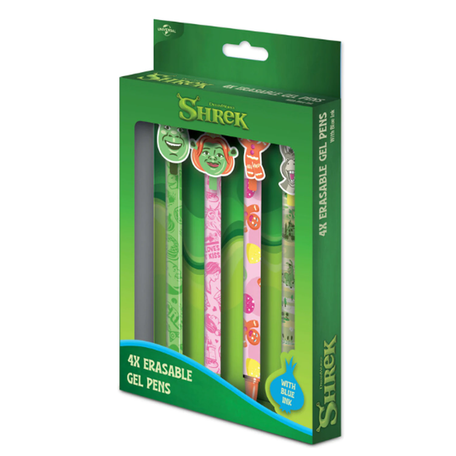 Shrek 4 Kopfaufsatz Radierbare Gelstifte Produktfoto