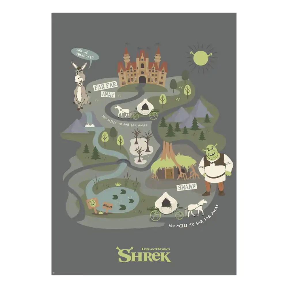 Shrek Art Print Journey to Far Far Away Limited Edition 42 x 30 cm Kunstdruck Produktfoto