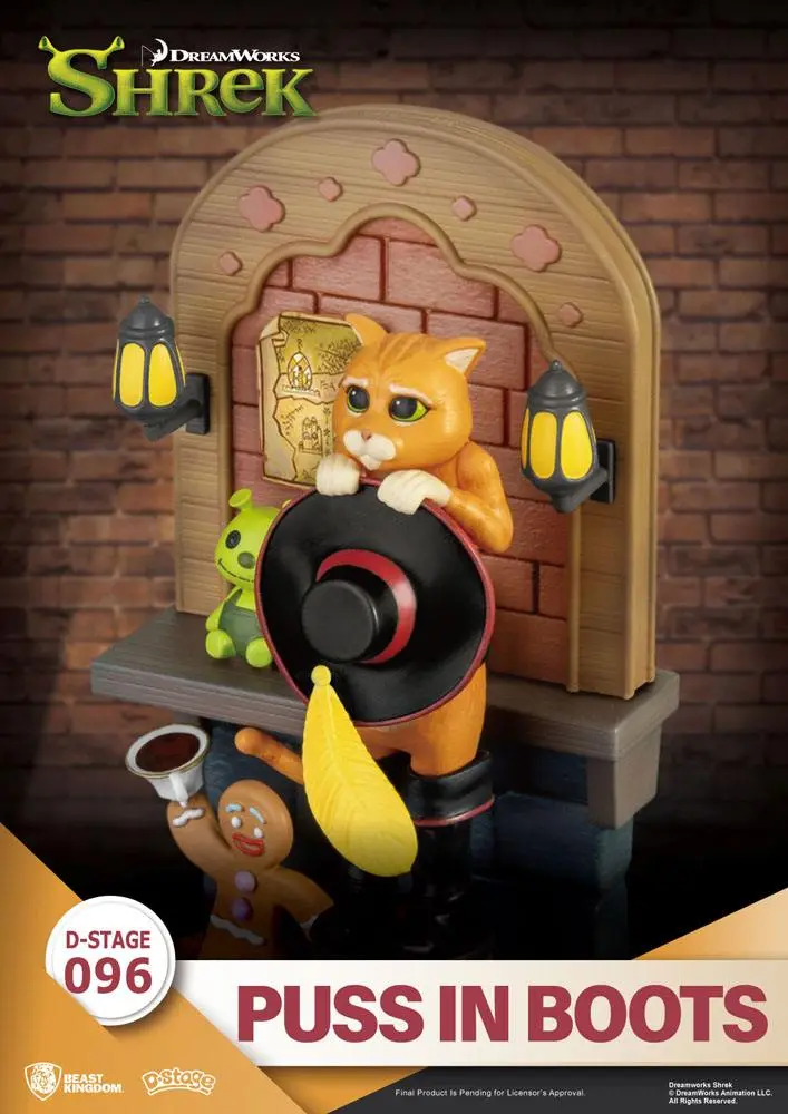 Shrek D-Stage PVC Diorama Puss In Boots 15 cm Produktfoto