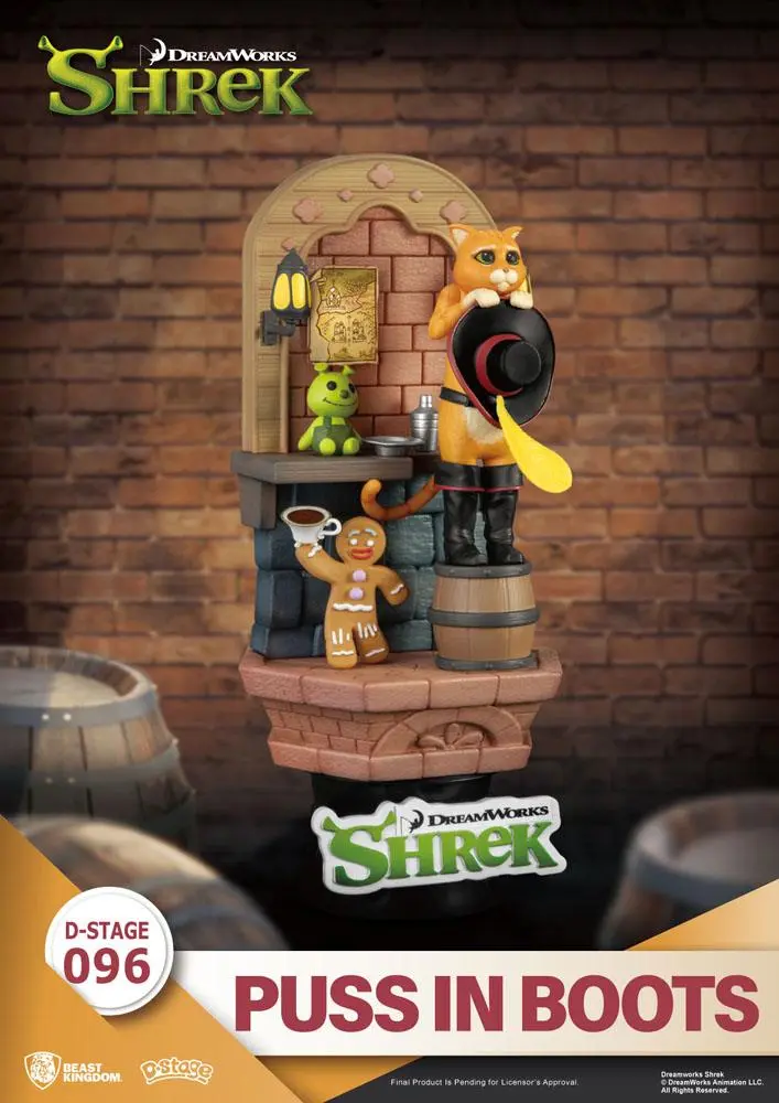 Shrek D-Stage PVC Diorama Puss In Boots 15 cm Produktfoto