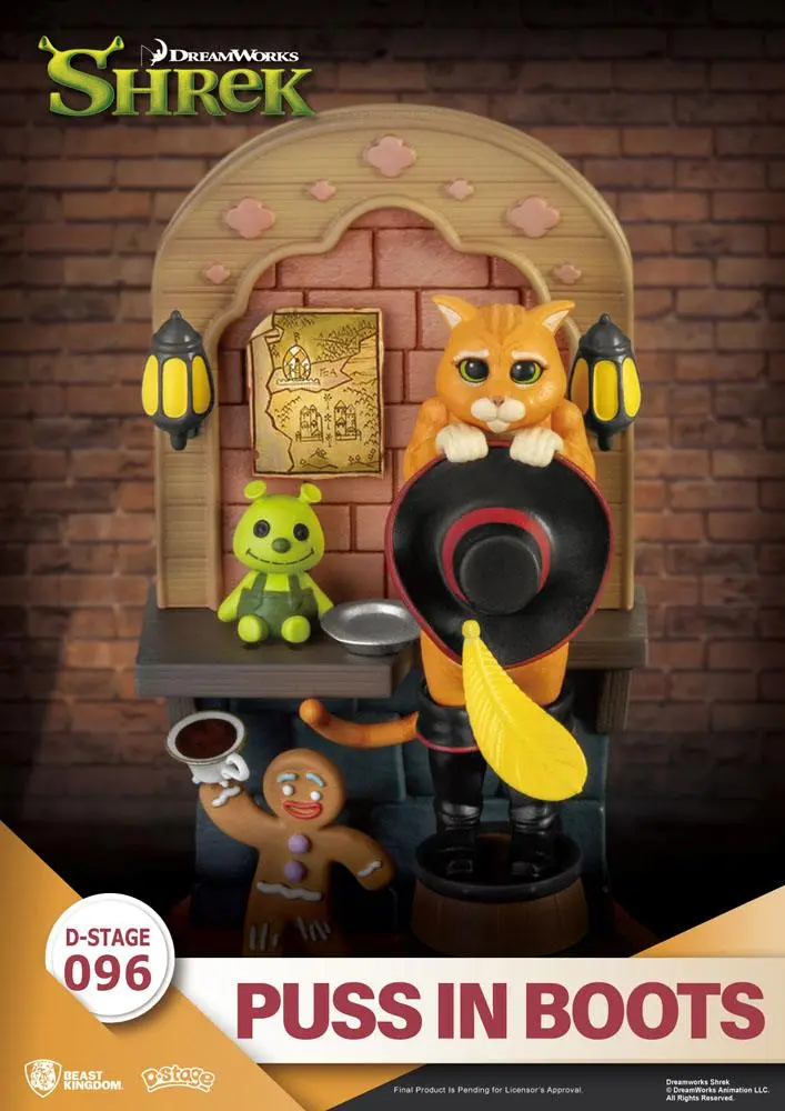 Shrek D-Stage PVC Diorama Puss In Boots 15 cm Produktfoto