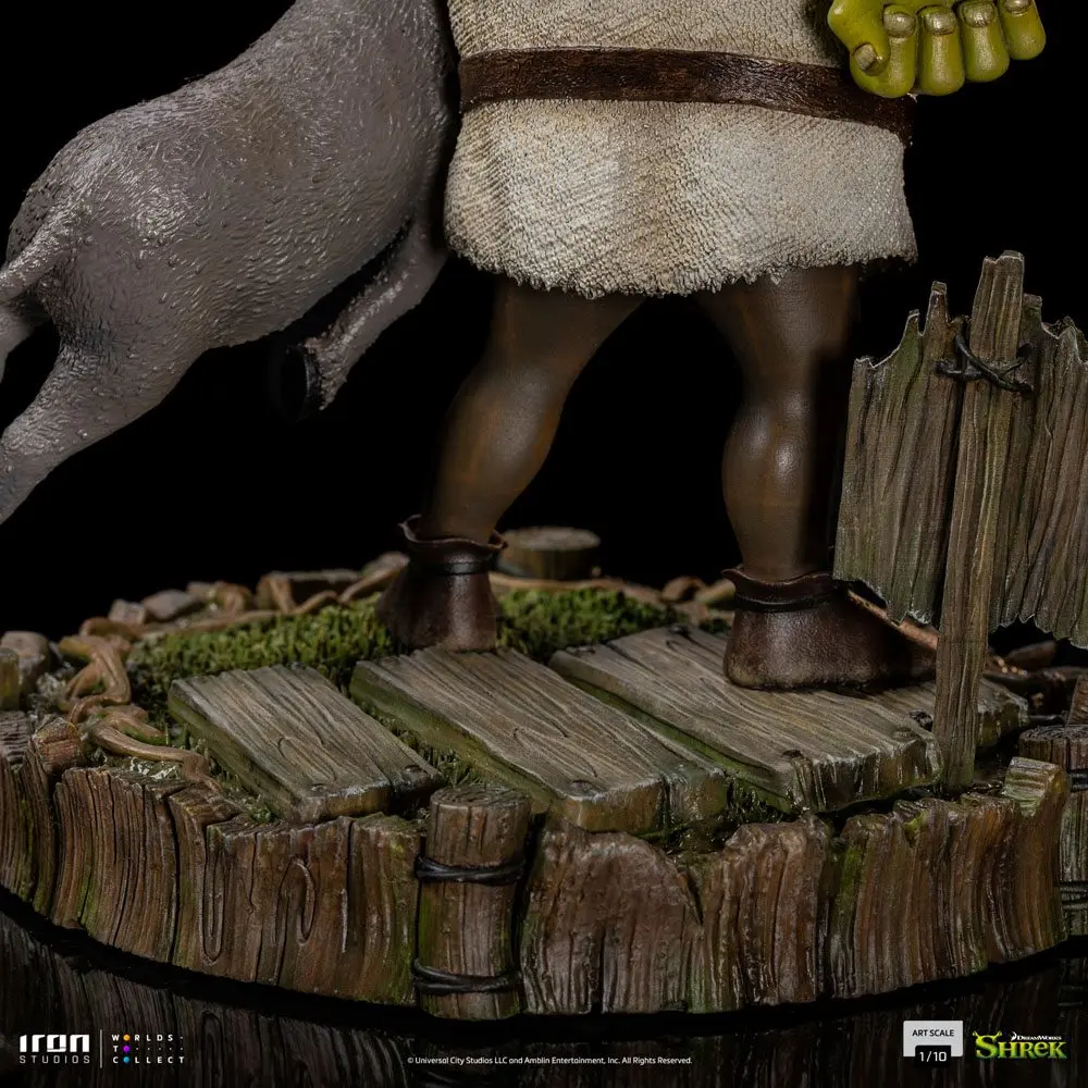 Shrek Deluxe Art Scale Statue 1/10 Shrek, Donkey and The Gingerbread Man 26 cm Produktfoto