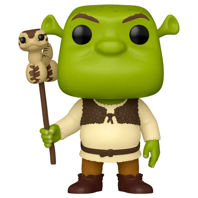 Shrek Funko POP! Movies Vinyl Figur 30th Anniversary Shrek w/Snake 9 cm Produktfoto