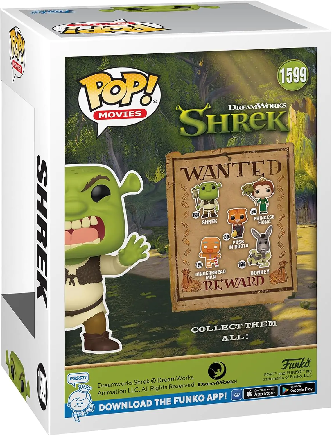 Shrek Funko POP! Movies Vinyl Figur Gruseliger Shrek 9 cm Produktfoto