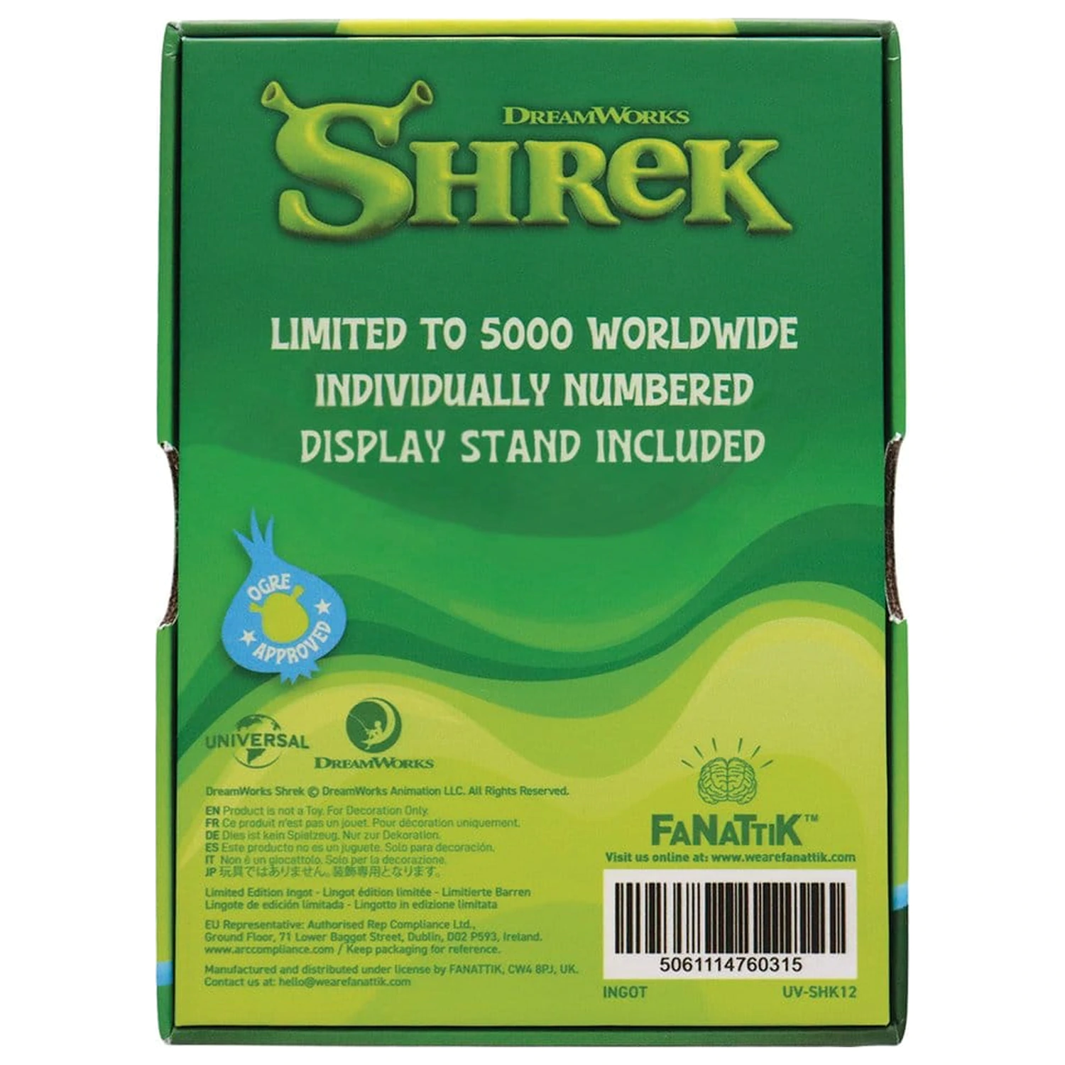 Shrek Ingot Buntglas-Stil Limitierte Edition Produktfoto