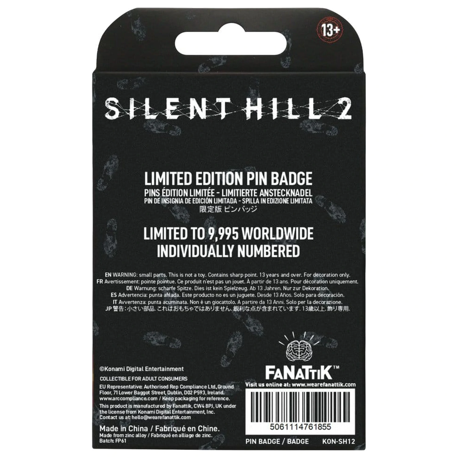 Silent Hill Anstecknadel Welcome to Silent Hill Limited Edition Produktfoto