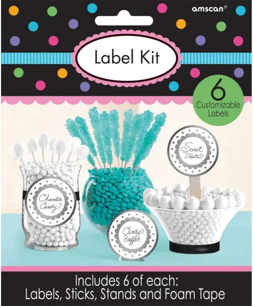 Silver, Silver Label Aufkleber Set 6 Stück Produktfoto