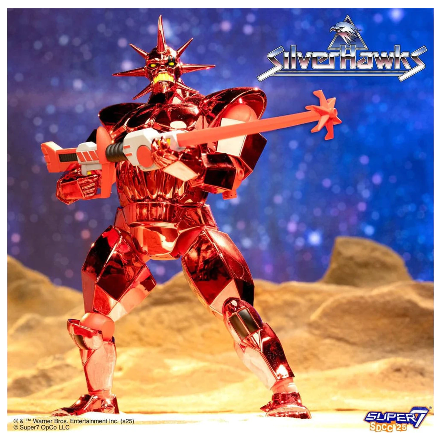 SilverHawks Ultimates Actionfigur Mon*Star Metallic Vac Metal 18 cm Produktfoto