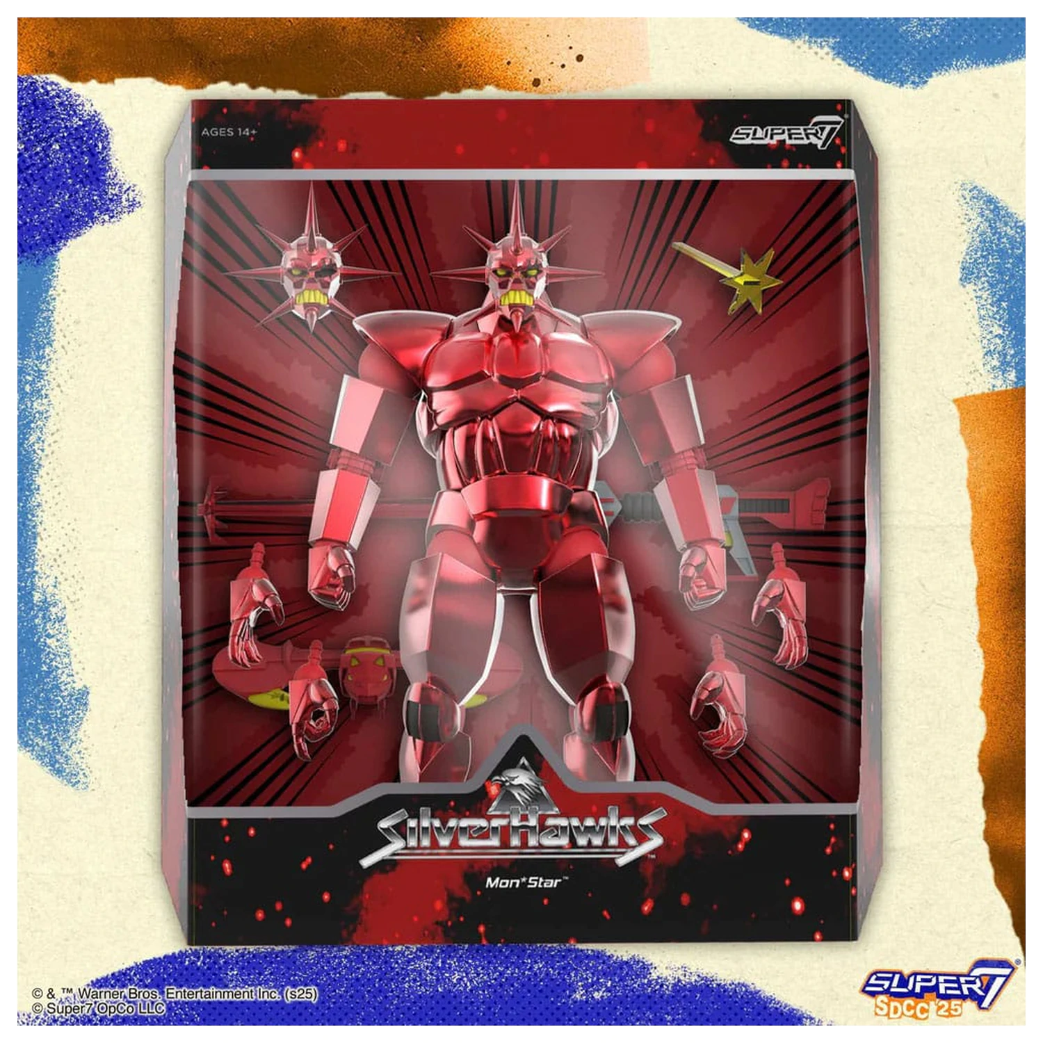 SilverHawks Ultimates Actionfigur Mon*Star Metallic Vac Metal 18 cm Produktfoto