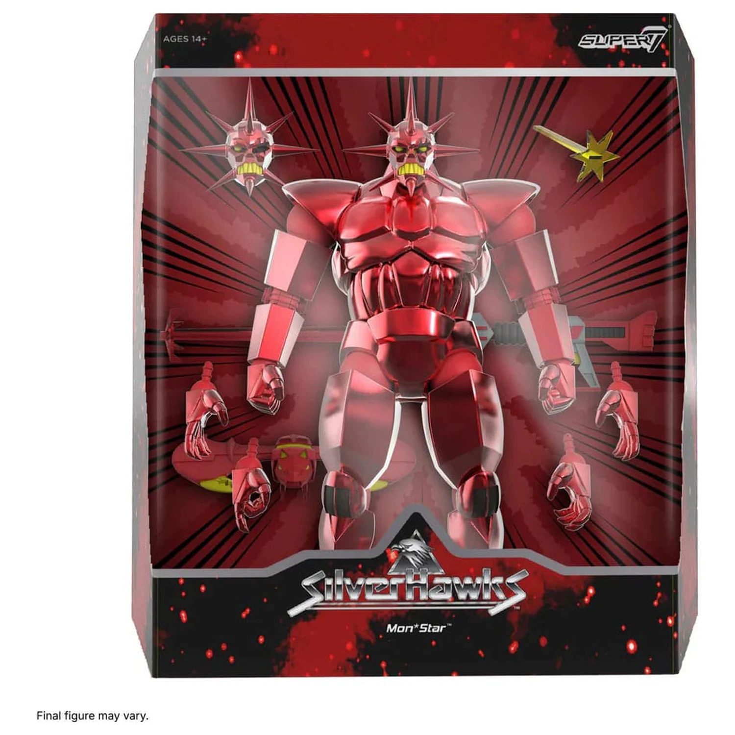 SilverHawks Ultimates Actionfigur Mon*Star Metallic Vac Metal 18 cm Produktfoto