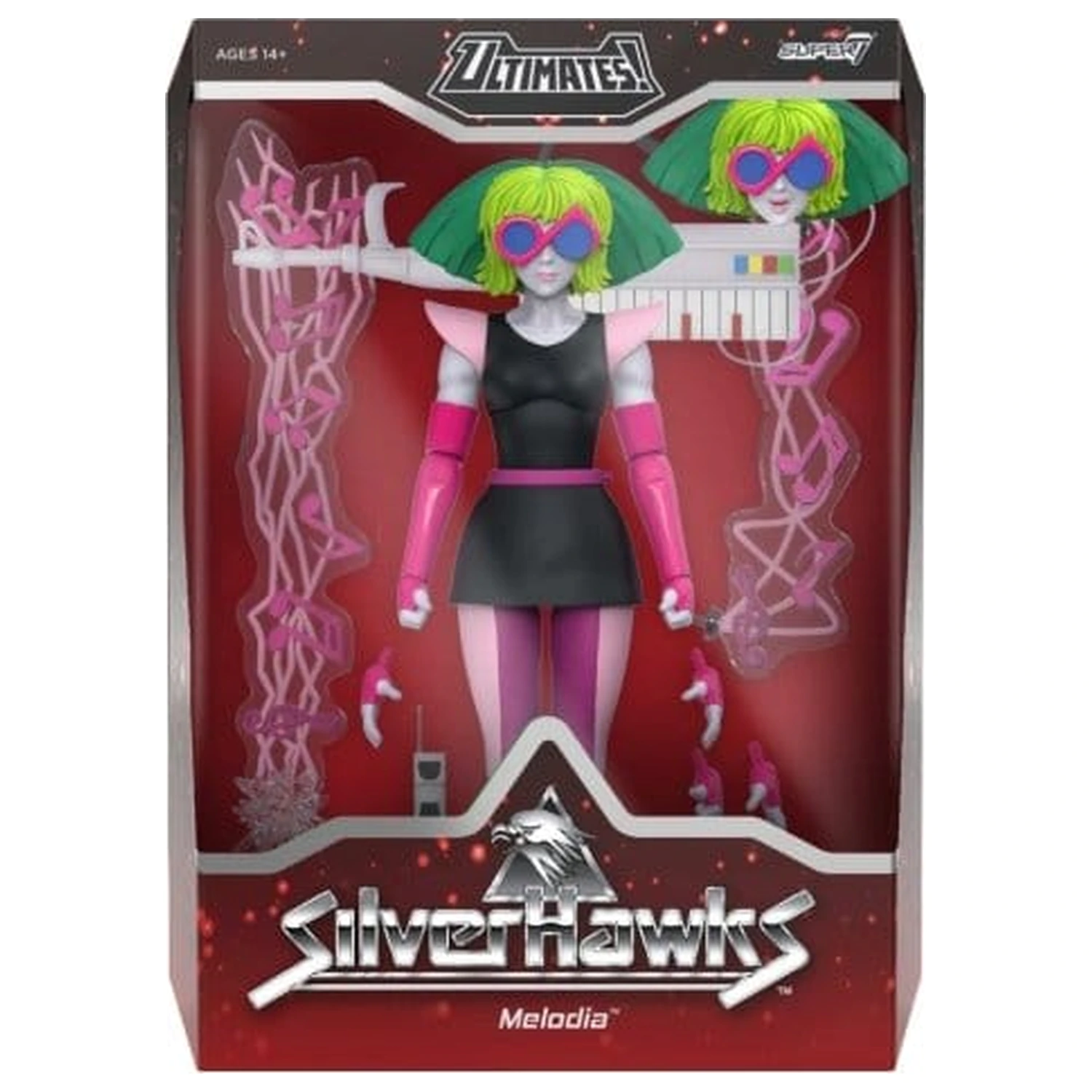 Silverhawks Ultimates Action Figur Wave 07 Melodia (Toon) Produktfoto