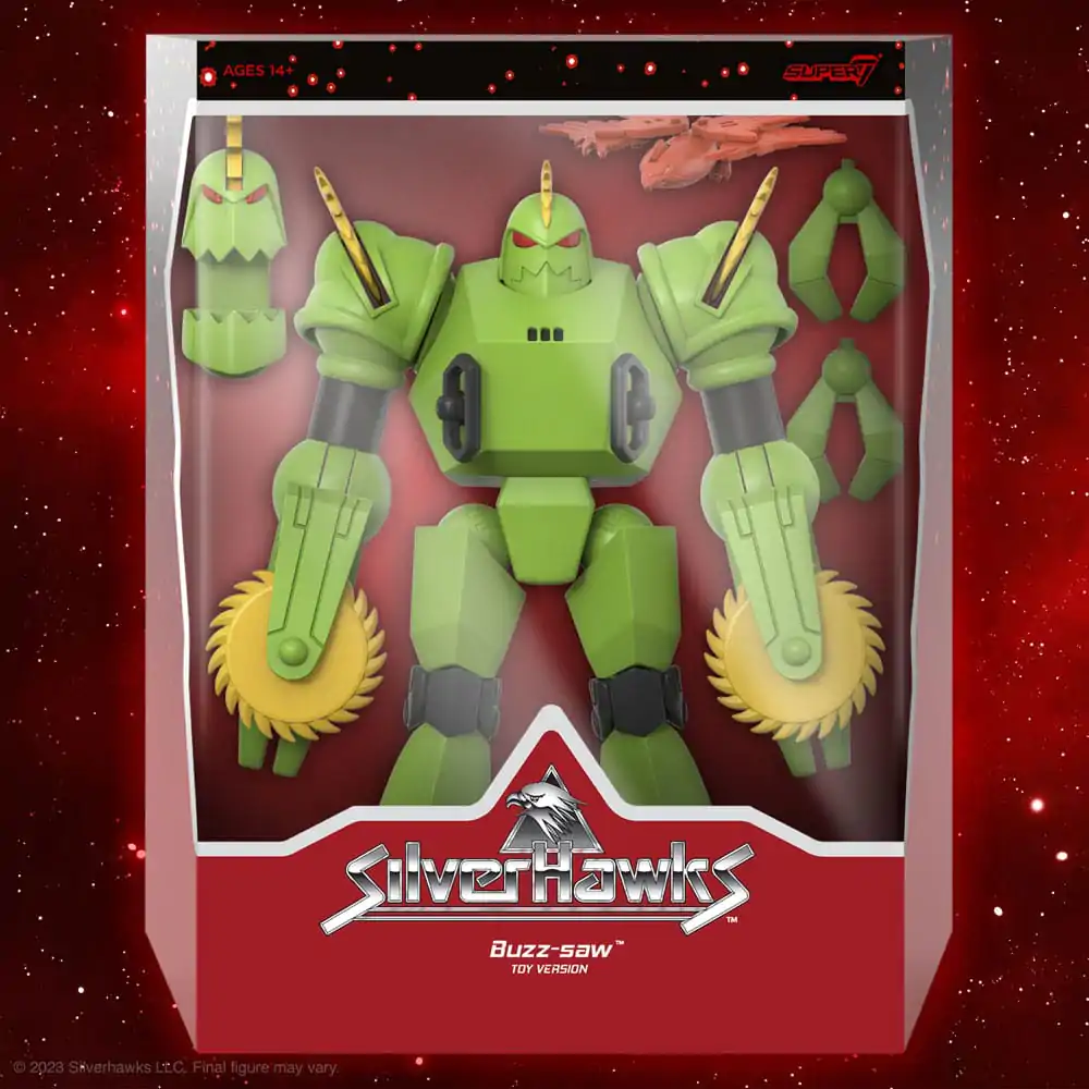 SilverHawks Ultimates Actionfigur Buzz-Saw (Toy Version) 18 cm termékfotó