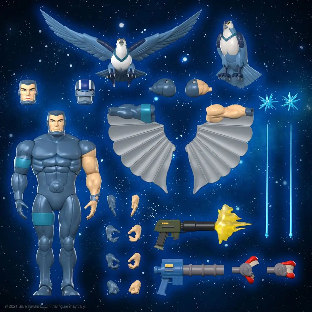SilverHawks Ultimates Actionfigur Steelwill 18 cm Produktfoto