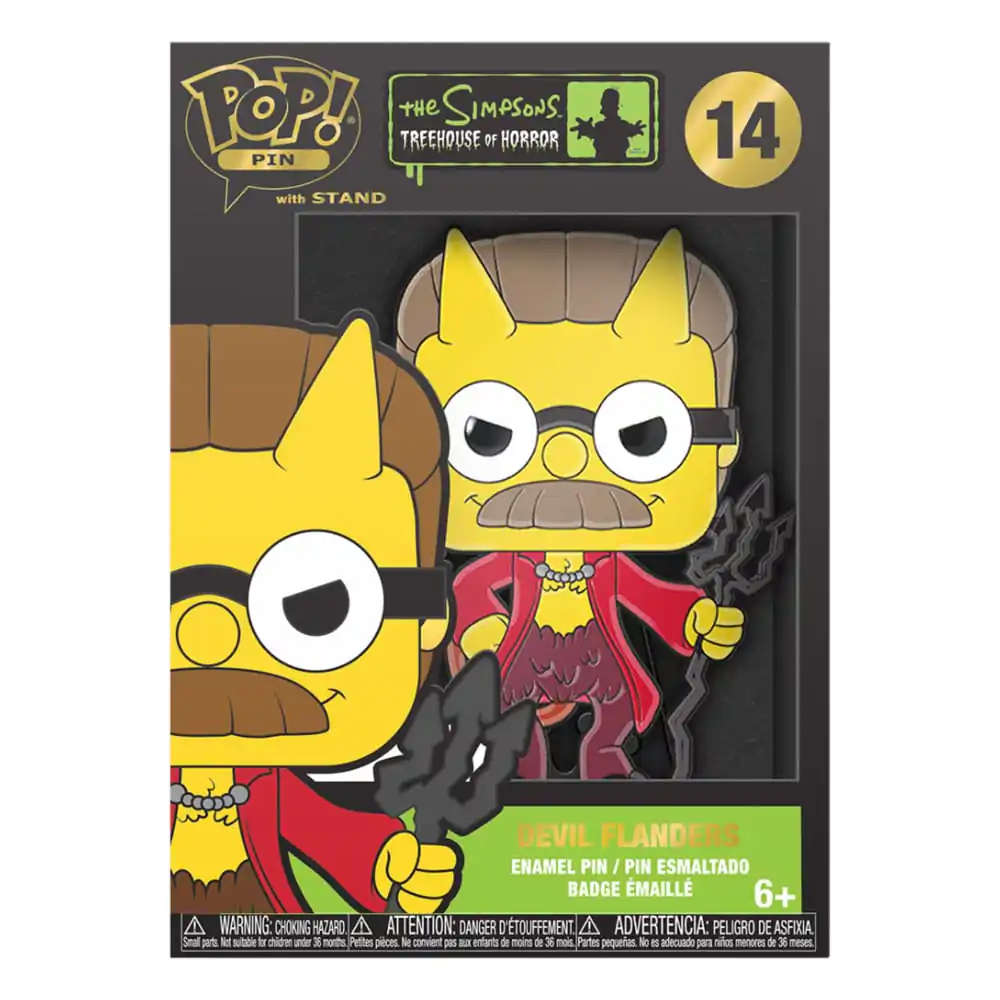 Simpsons Horror Loungefly POP! Pin Ansteck-Pin Devil Flanders 10 cm termékfotó