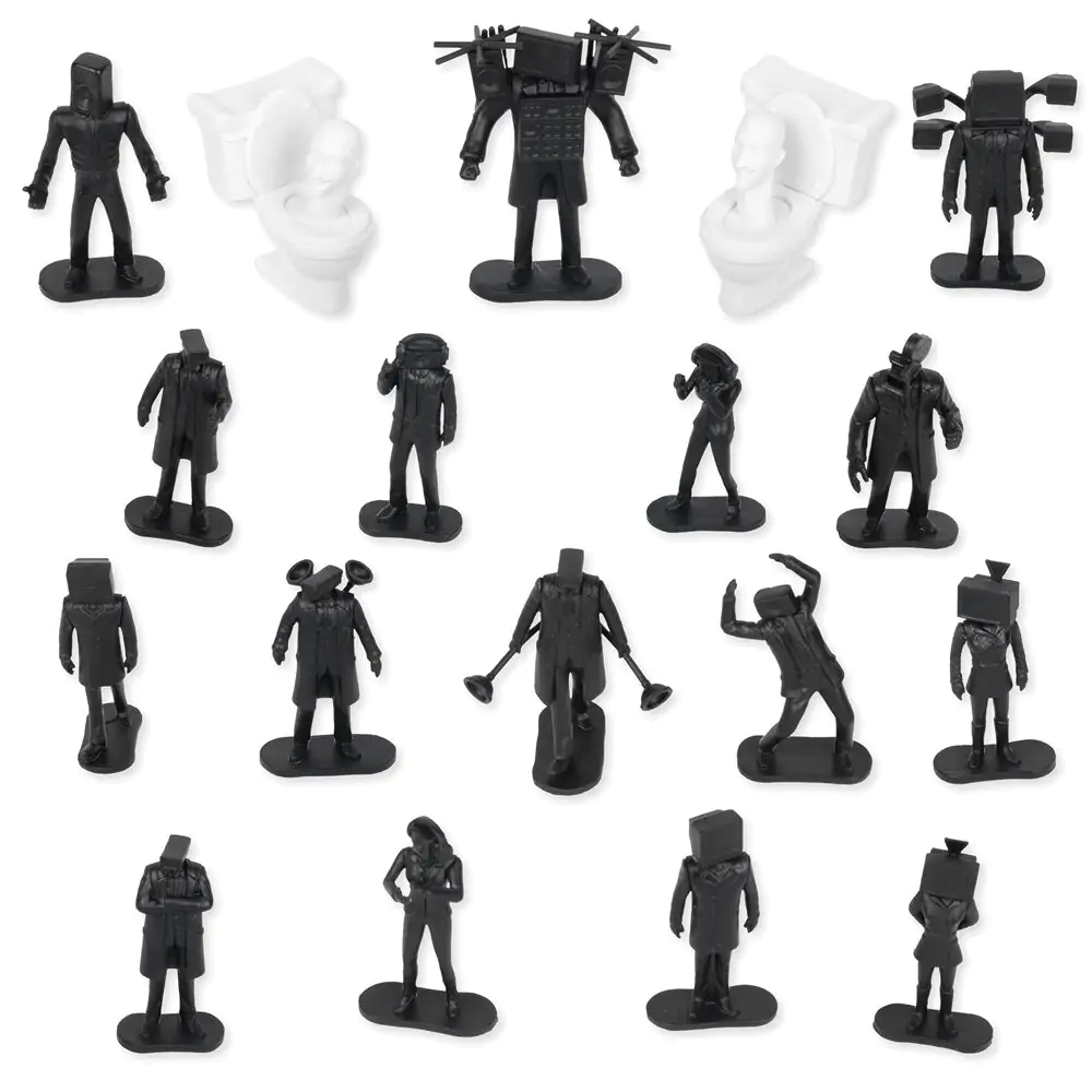 Skibidi Toilet Battle Bucket 20-er Pack Figuren Produktfoto