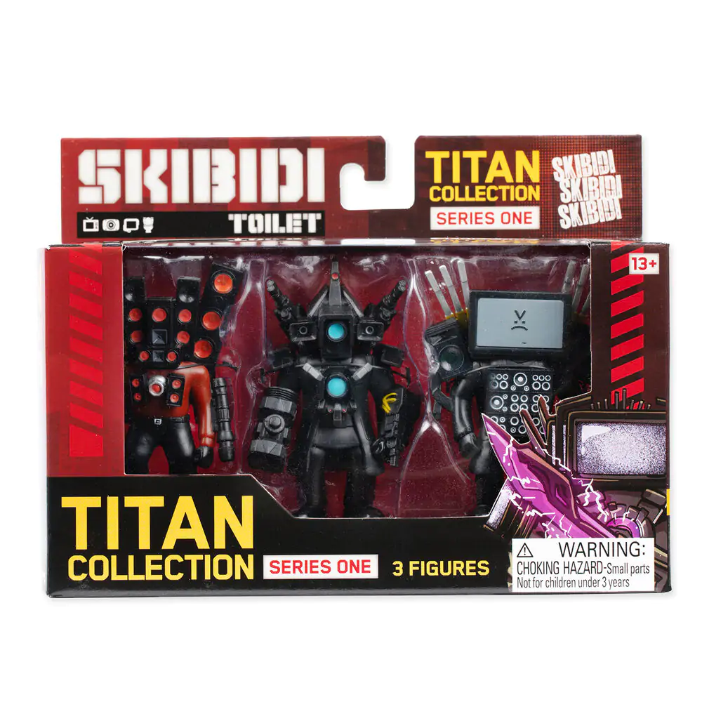 Skibidi Toilet Titan Kollektion Pack 3 Figuren Produktfoto
