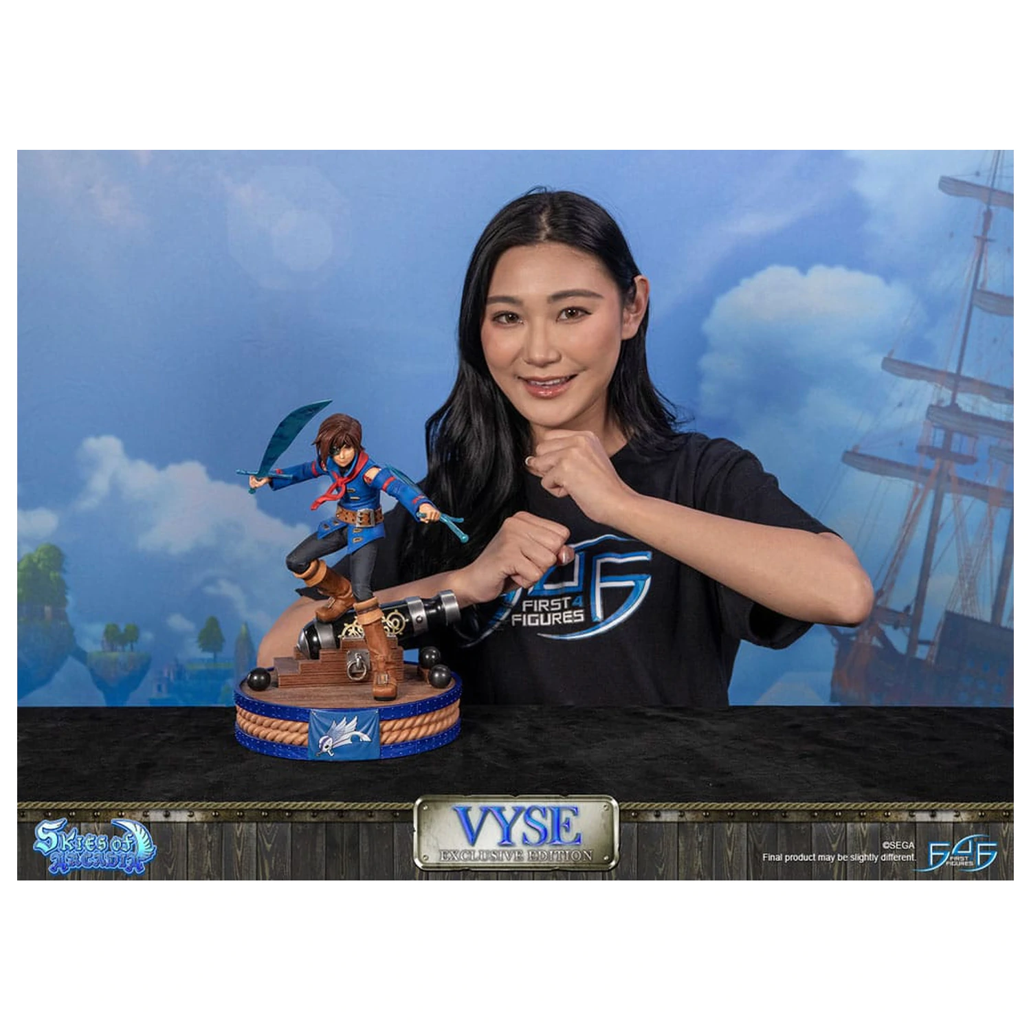 Skies of Arcadia Statue Vyse Exclusive Edition 31 cm Produktfoto