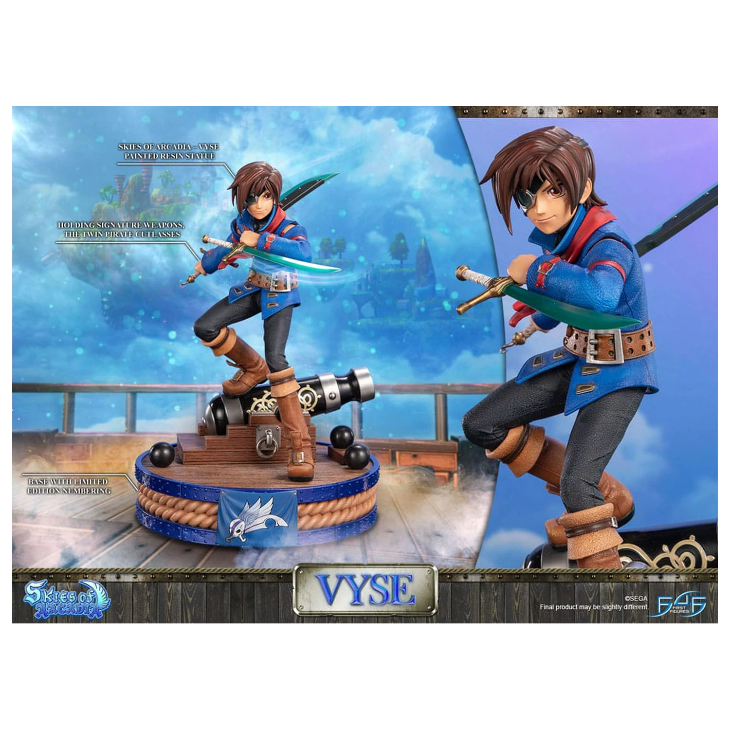 Skies of Arcadia Statue Vyse Standard Edition 31 cm Produktfoto