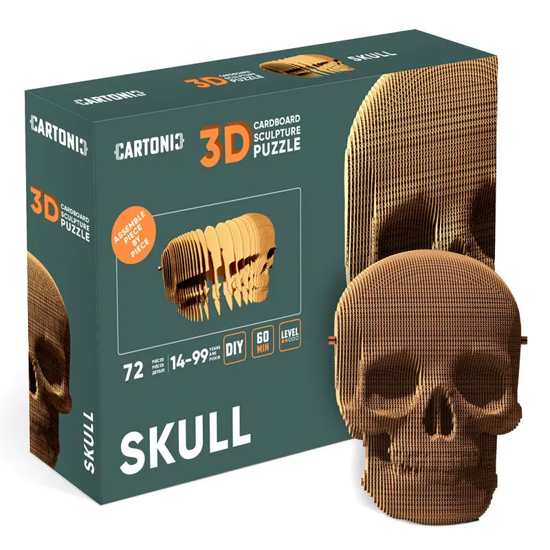 Skull Kartonisches 3D-Puzzle 72 taile Produktfoto